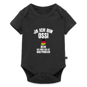 Original Ossi: Kult aus dem Osten – Ossi-Design - Baby Premium Kurzarmbody - Schwarz - Vorne