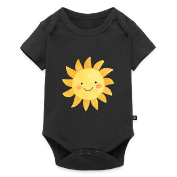 SONNE SONNENSCHEIN SONNENBLUME - Baby Premium Kurzarmbody - Schwarz - Vorne