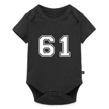 61 - Baby Premium short-sleeve bodysuit - black - Front