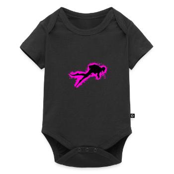 Silhouette  Sport Pink and Black Outline - Baby Premium short-sleeve bodysuit - black - Front