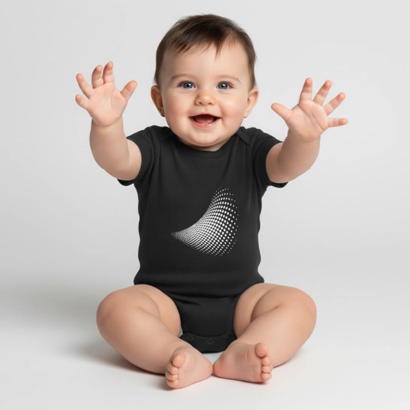 Optical illusion pattern shapes geometry gift Baby Premium short-sleeve bodysuit