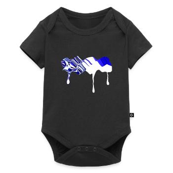 symbole de ligne - Body à manches courtes Premium Bébé - noir - Devant