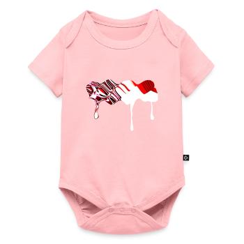 icône de courbes - Body à manches courtes Premium Bébé - rose - Devant