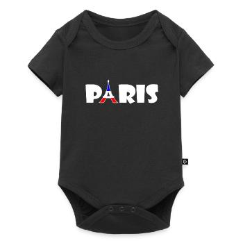 Paris - Body à manches courtes Premium Bébé - noir - Devant