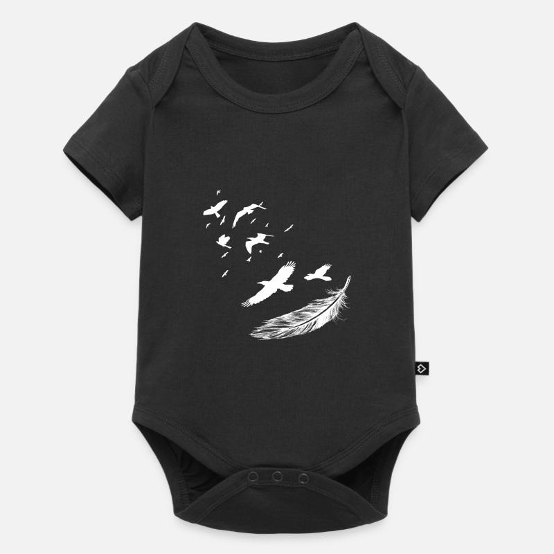 Sans oiseau & Plumeleicht - Body à manches courtes Premium Bébé - noir