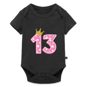 13 Krone 13e anniversaire 13 ans - Body à manches courtes Premium Bébé - noir - Devant