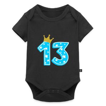 13 Krone 13e anniversaire 13 ans - Body à manches courtes Premium Bébé - noir - Devant
