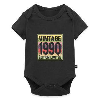 VINTAGE 1990 EDITION LIMITEE - Body à manches courtes Premium Bébé - noir - Devant