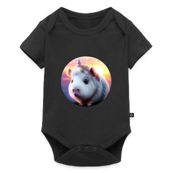 Licorne cochon d’Inde - Body à manches courtes Premium Bébé - noir - Devant