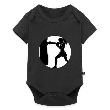 Muay Thaï Fille - Body à manches courtes Premium Bébé - noir - Devant