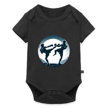 Muay Thai Fight - Baby Premium short-sleeve bodysuit - black - Front