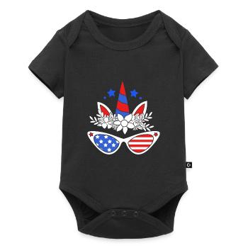 Fourth of July National Colors National Day United States - Baby Premium short-sleeve bodysuit - black - Front
