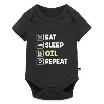 Essential oil - Baby Premium short-sleeve bodysuit - black - Front