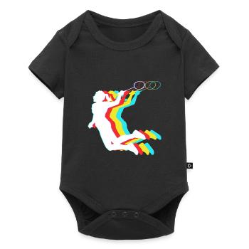 Badminton - Baby Premium short-sleeve bodysuit - black - Front