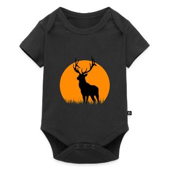 deer - Baby Premium short-sleeve bodysuit - black - Front