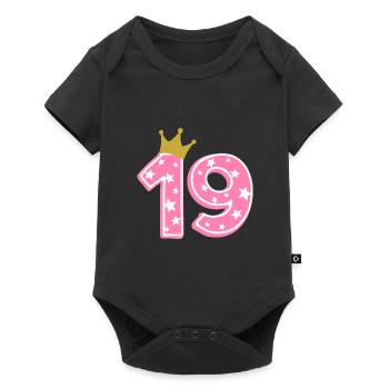19 Krone 19e anniversaire 19 ans - Body à manches courtes Premium Bébé - noir - Devant
