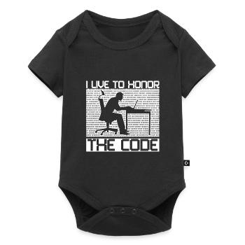 Programmierer Coder Software Entwickler - Baby Premium Kurzarmbody - Schwarz - Vorne