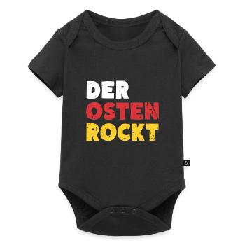 Der Osten Rockt Ossi Ostdeutschland - Baby Premium Kurzarmbody - Schwarz - Vorne
