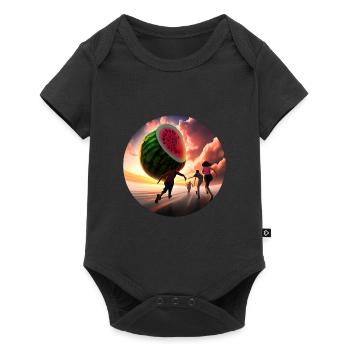 Watermelon madness - Baby Premium short-sleeve bodysuit - black - Front