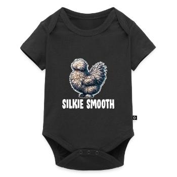 Silkie Chicken Silkie Hen drawing - Baby Premium short-sleeve bodysuit - black - Front