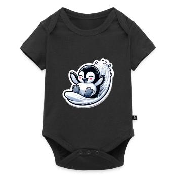 Cute Penguins Little Penguin Penguin Lover - Baby Premium short-sleeve bodysuit - black - Front