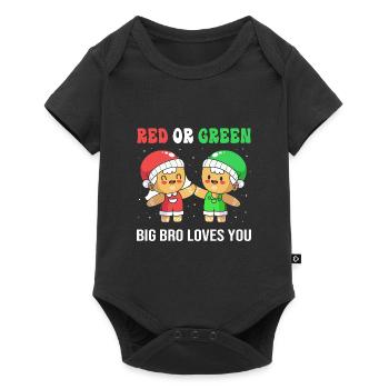Révélation du sexe de Noël - Body à manches courtes Premium Bébé - noir - Devant
