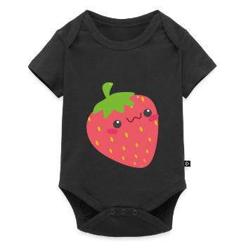 Fraise - Body à manches courtes Premium Bébé - noir - Devant