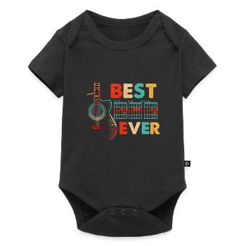 Dad Chords Best Dad Ever Guitar - Baby Premium short-sleeve bodysuit - black - Front