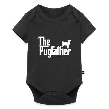 Chemise drôle de propriétaire de Carlin Le père de Carlin de Pugfather - Body à manches courtes Premium Bébé - noir - Devant