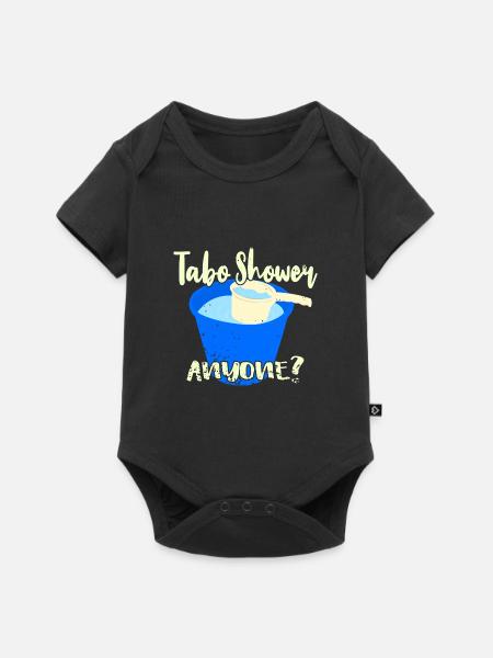 Tabo Shower Anyone? - Baby Premium Kurzarmbody - Schwarz
