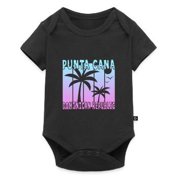 Punta Cana Dominican Republic - Baby Premium short-sleeve bodysuit - black - Front