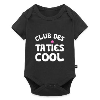 club des taties cool - Body à manches courtes Premium Bébé - noir - Devant
