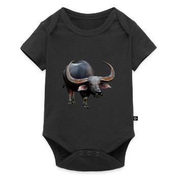 Beautiful water buffalo - Baby Premium short-sleeve bodysuit - black - Front