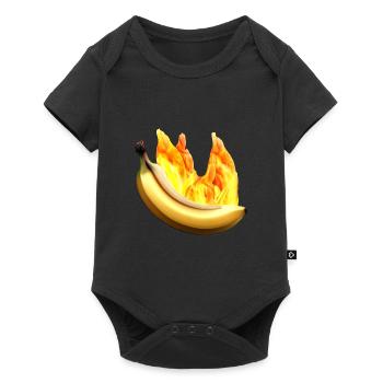Burning banana - Baby Premium short-sleeve bodysuit - black - Front