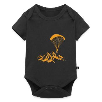 Skydive Paragliding - Baby Premium short-sleeve bodysuit - black - Front