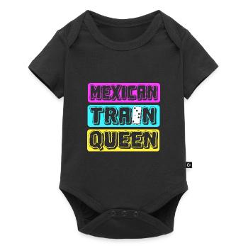 Mexican Train Domino - Baby Premium Kurzarmbody - Schwarz - Vorne