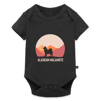 Alaskan Malamute Dog - Baby Premium short-sleeve bodysuit - black - Front