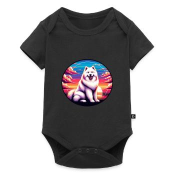 Samoyed Dog Gifts Cute Samoyed Dog Graphic - Baby Premium short-sleeve bodysuit - black - Front