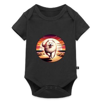 Samoyed Dog Gifts Cute Samoyed Dog Graphic - Baby Premium short-sleeve bodysuit - black - Front