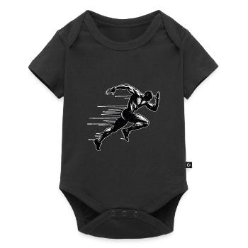 Track Runner Sprinter Sprinting 100m sprinter - Baby Premium short-sleeve bodysuit - black - Front