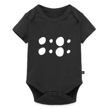 Patterns Circles Circle Shapes - Baby Premium short-sleeve bodysuit - black - Front