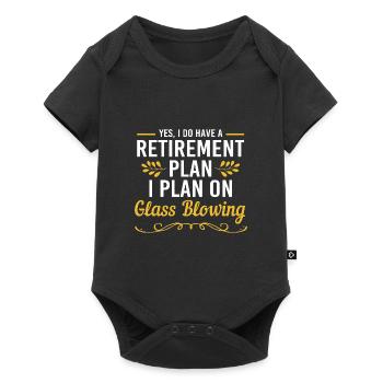 Glassblowing Glass - Baby Premium short-sleeve bodysuit - black - Front