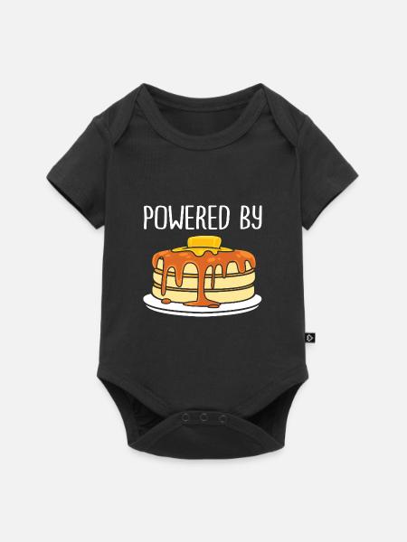 Pfannkuchen - Baby Premium Kurzarmbody - Schwarz