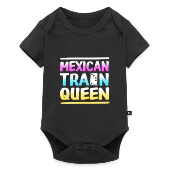 Mexican Train Domino - Baby Premium Kurzarmbody - Schwarz - Vorne