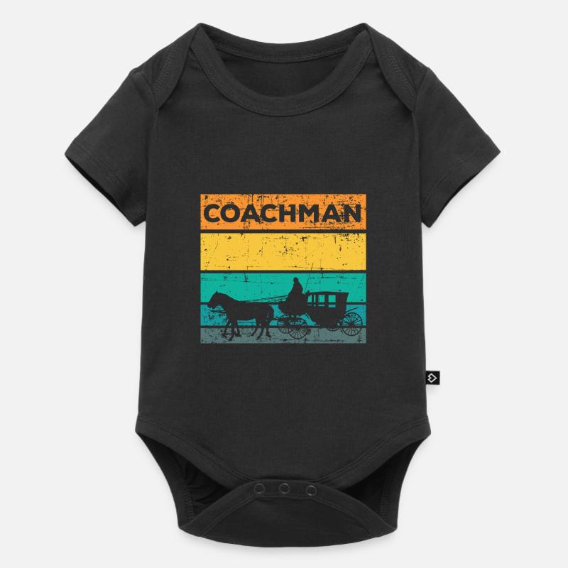 Cocher cocher cheval - Body à manches courtes Premium Bébé - noir