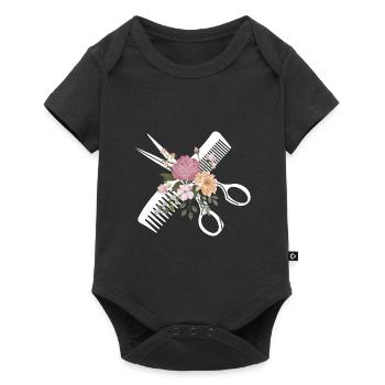 Coiffeur Coiffeur Coiffure Coiffure Coiffure Coiffure - Body à manches courtes Premium Bébé - noir - Devant