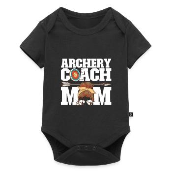 Bogenschütze Bogensport Pfeil Bogen Bogenschießen - Baby Premium Kurzarmbody - Schwarz - Vorne