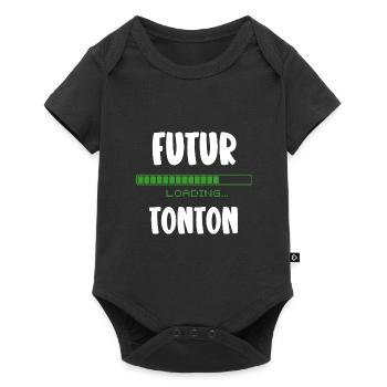 futur tonton - Body à manches courtes Premium Bébé - noir - Devant