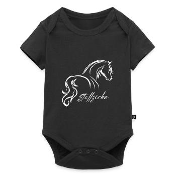 Stallzicke - Baby Premium Kurzarmbody - Schwarz - Vorne