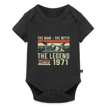 Retro 1971 Vintage - Cadeau D’anniversaire 1971 - Body à manches courtes Premium Bébé - noir - Devant